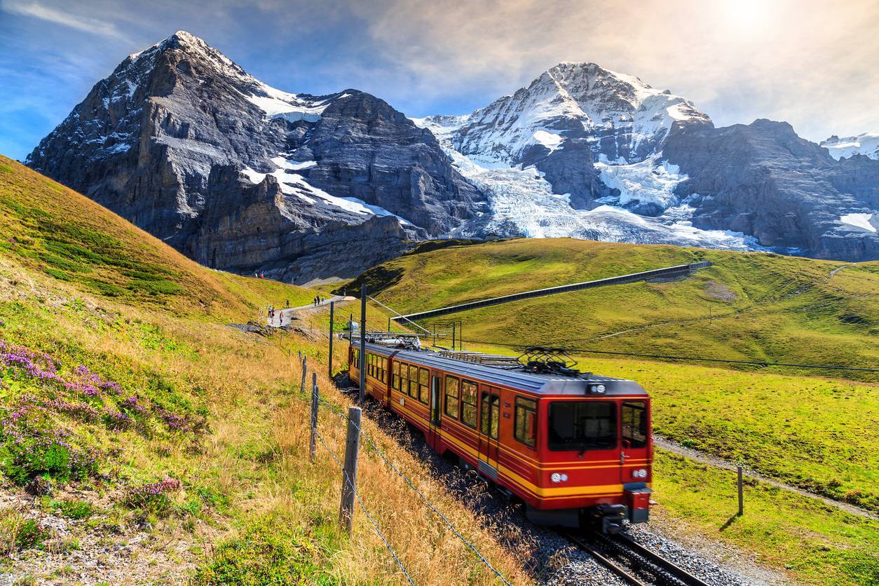 voyage en train en Suisse 