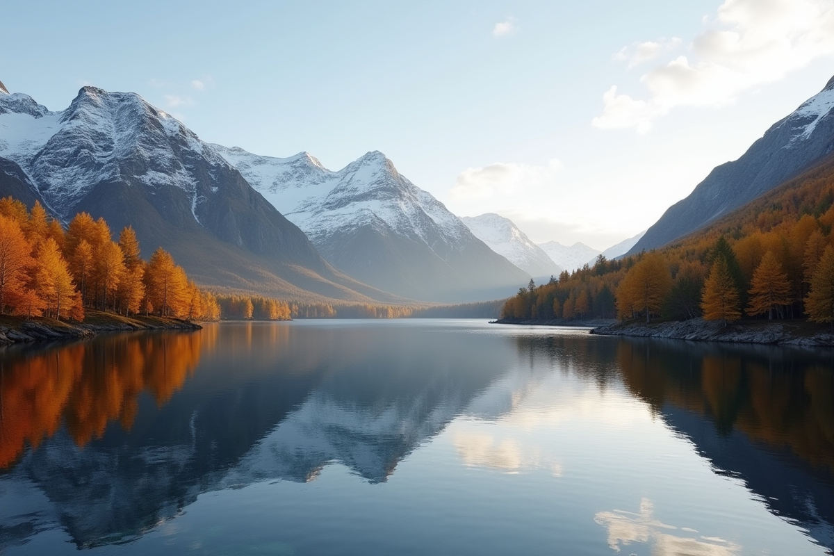 montagnes enneigées