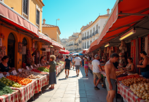 Ambiance authentique à Mahon entre marchés colorés et savoir-faire artisanal