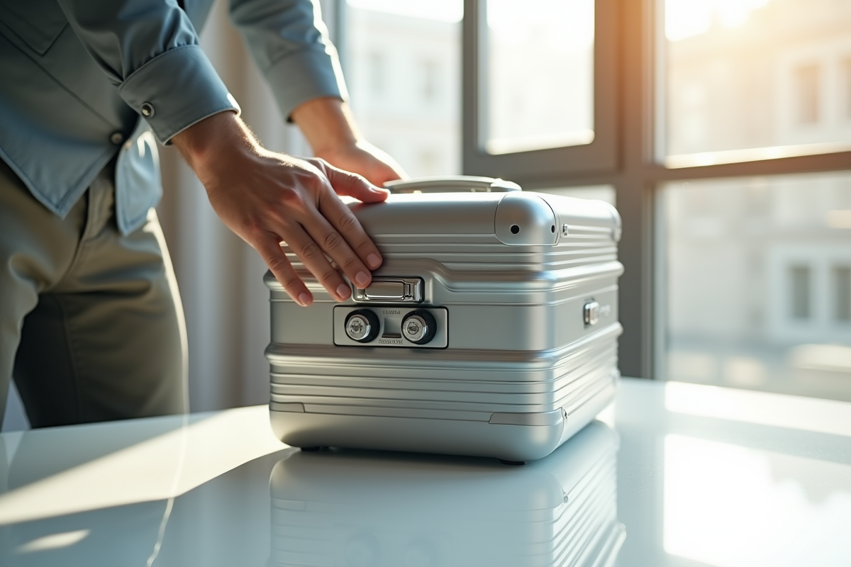 Main réglant la serrure TSA007 d