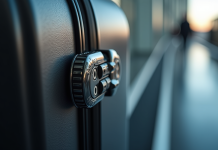 Fermeture de valise Samsonite avec serrure TSA007
