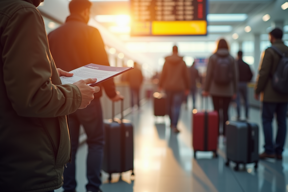 Mains tenant passeport et carte d